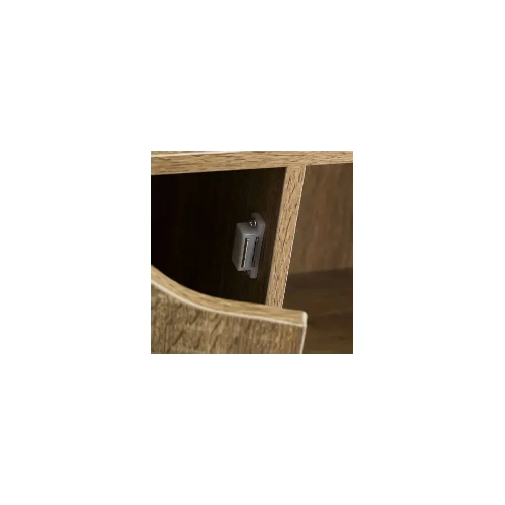 Illustration numéro 3 du produit Étagère basse en bois MDF 9 casiers 5 portes façon console
