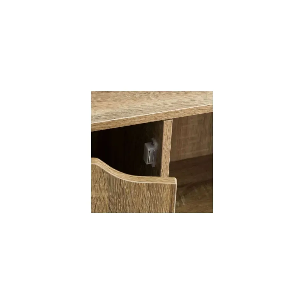 Illustration numéro 3 du produit Étagère basse en bois MDF 6 casiers 3 portes