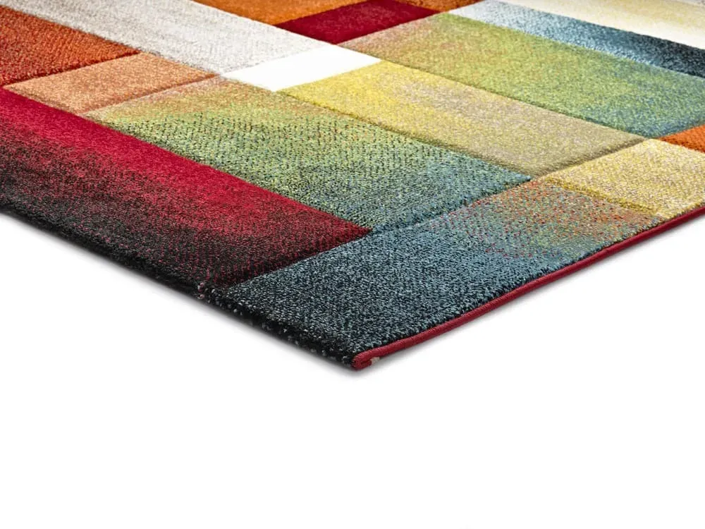 Illustration numéro 3 du produit Tapis géométrique multicolore 160x230 cm