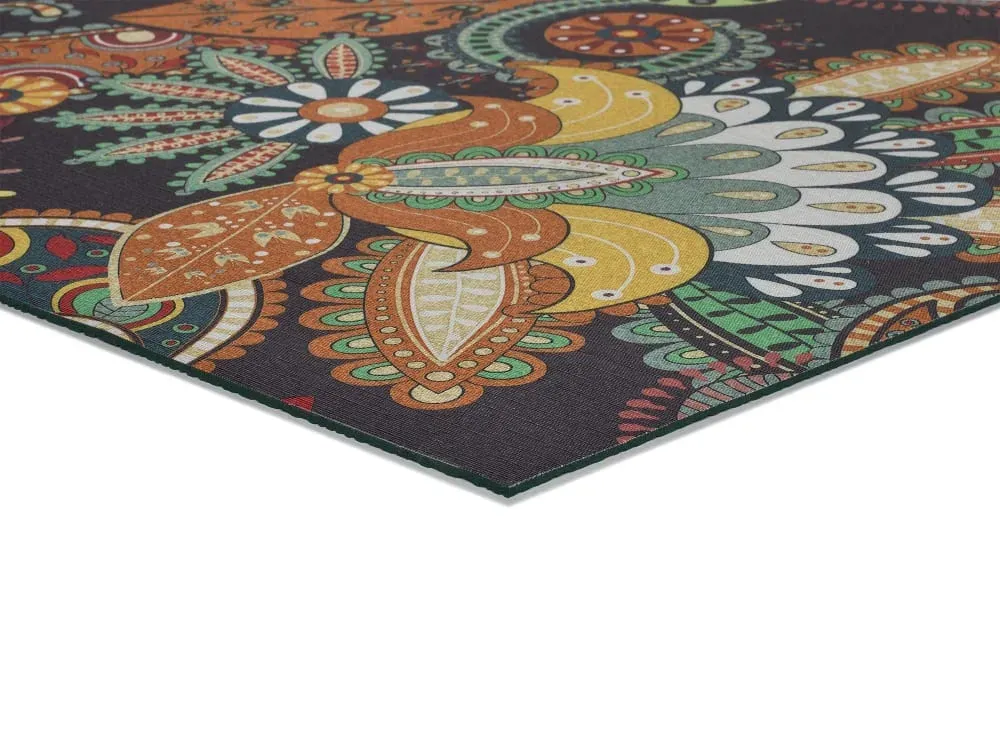 Illustration numéro 3 du produit Tapis de cuisine lavable bohème multicolore 52x200 cm