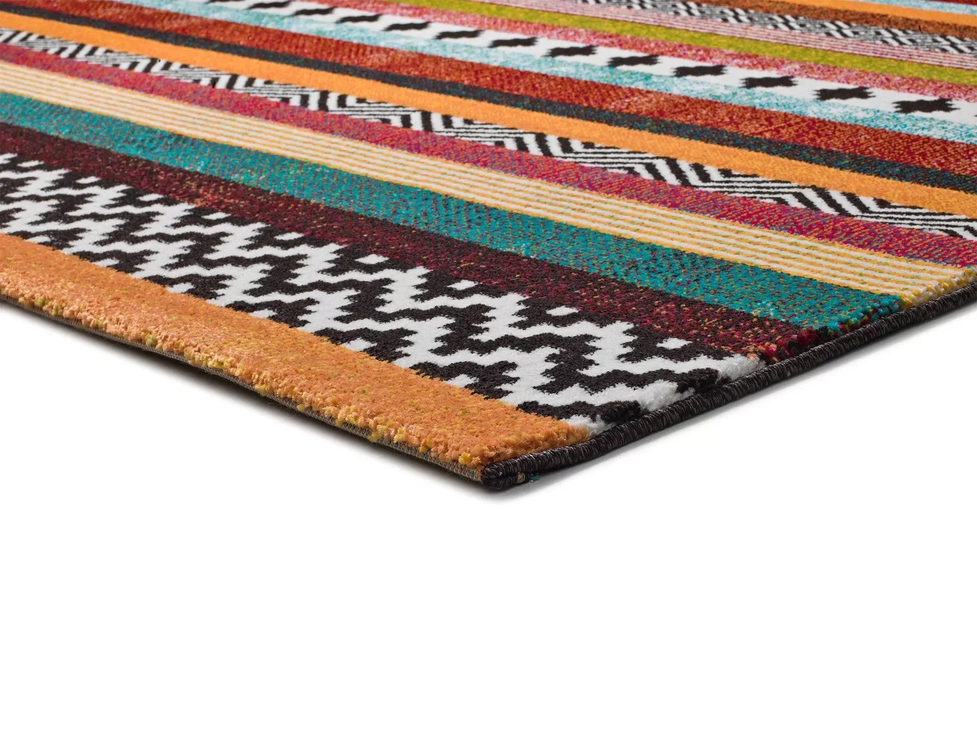 Illustration numéro 3 du produit Tapis descente de lit multicolore 60x120 cm