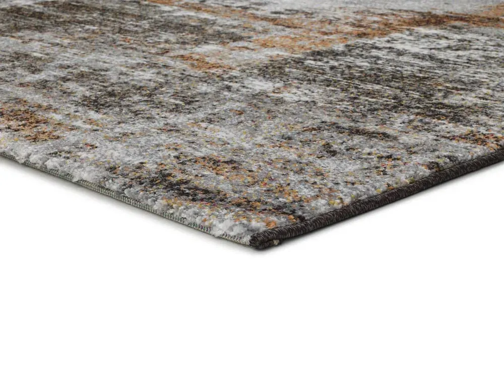 Illustration numéro 3 du produit Tapis abstrait rouille/gris 80x150 cm