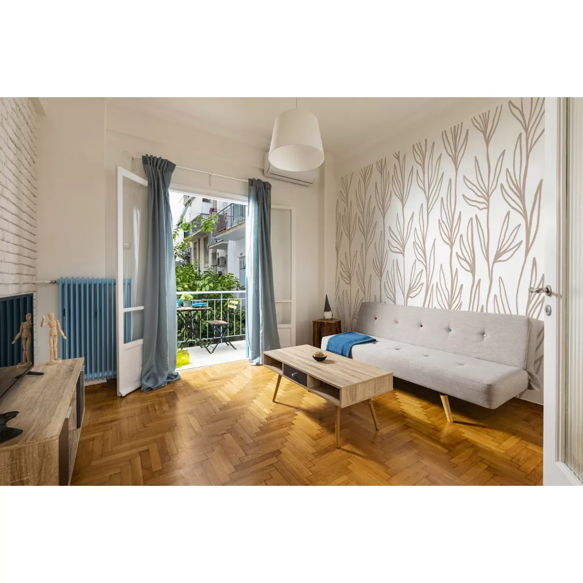 Illustration numéro 3 du produit Papier peint panoramique leaves beige 340x250cm