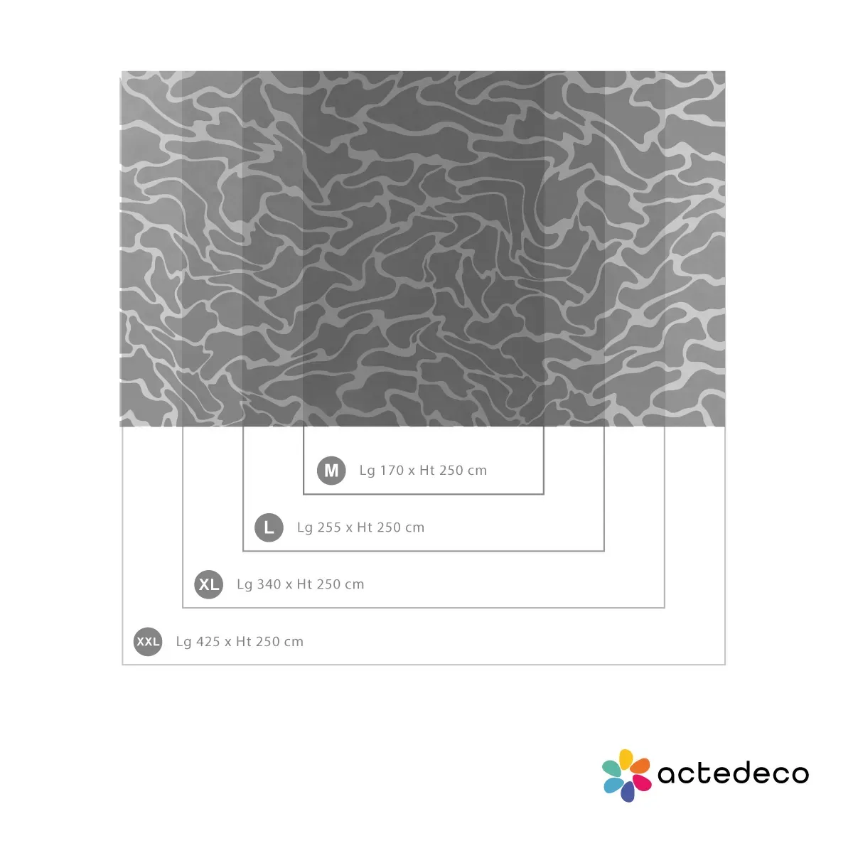 Illustration numéro 3 du produit Papier peint panoramique oceania bleu 340x250cm