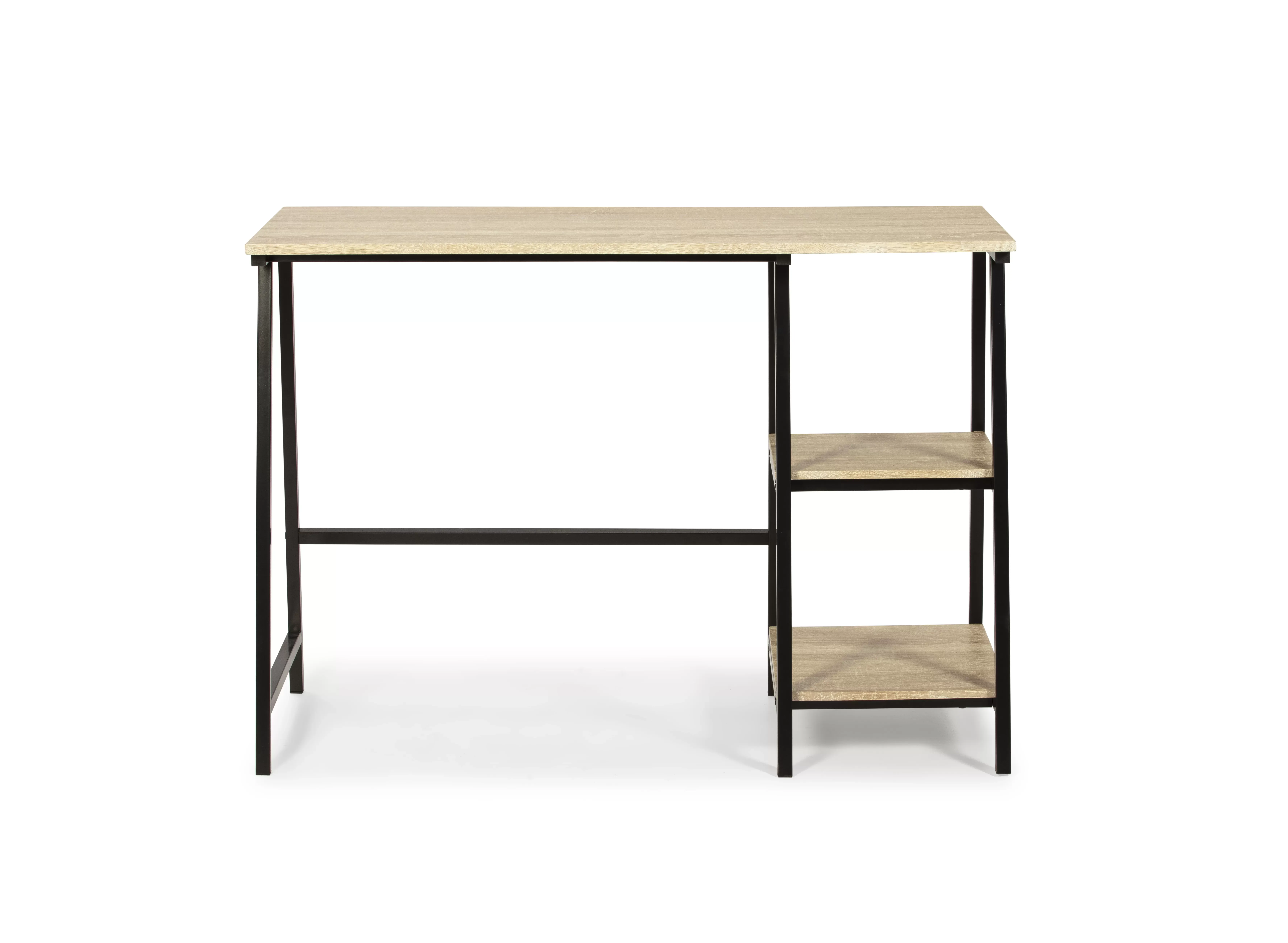 Illustration numéro 3 du produit Bureau noir, style industriel, 105 cm longueur