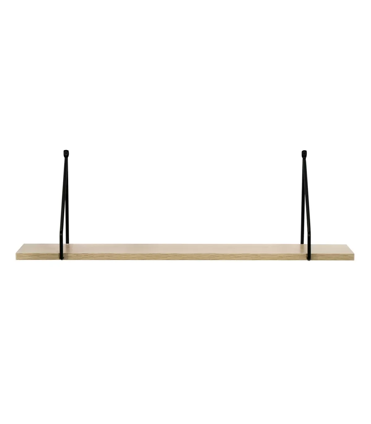 Illustration numéro 3 du produit Étagère Murale 60 cm style industriel - Effet Bois clair