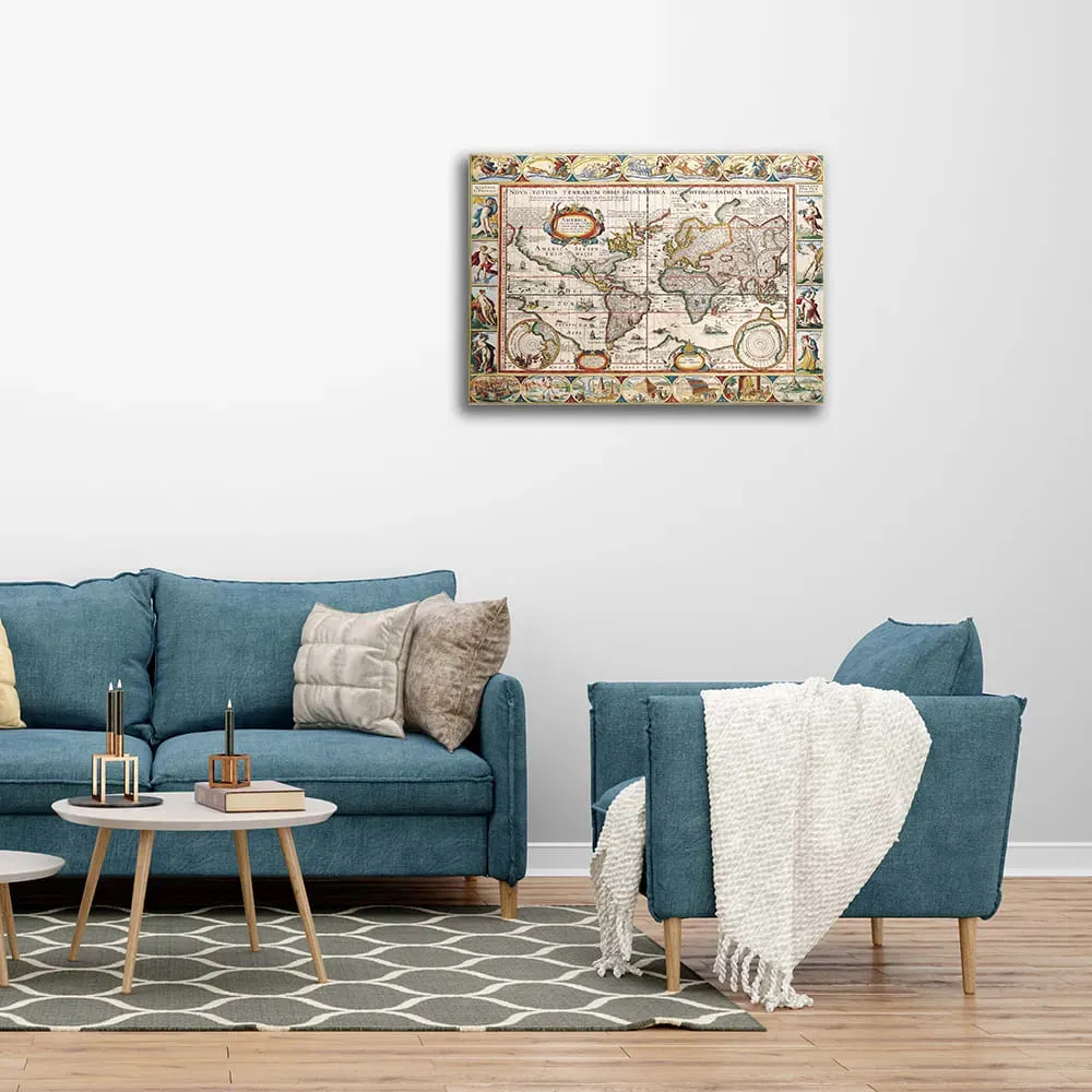 Illustration numéro 3 du produit Tableau cartographie ancienne carte No. 31 40x50cm