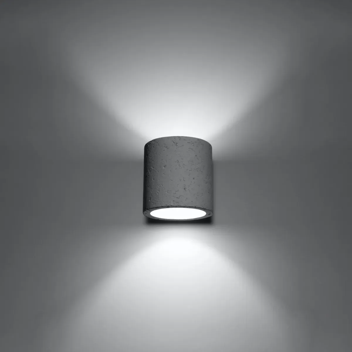 Illustration numéro 3 du produit Applique béton gris H 10 cm
