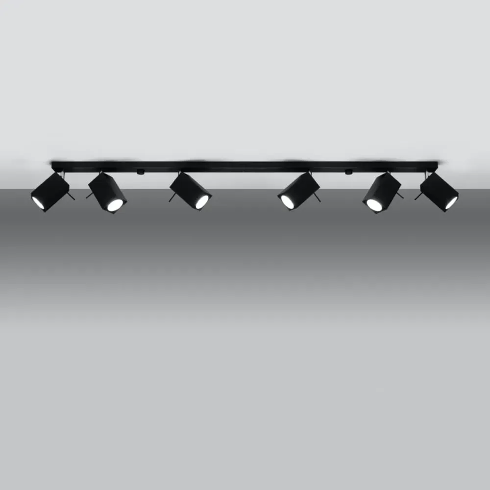 Illustration numéro 3 du produit Plafonnier acier noir H 16 cm