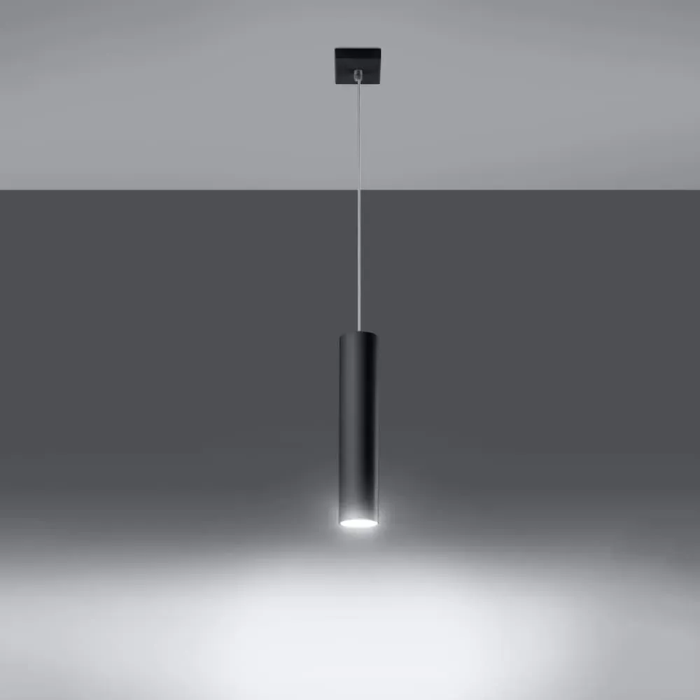 Illustration numéro 3 du produit Lampe suspendue acier noir H 100 cm