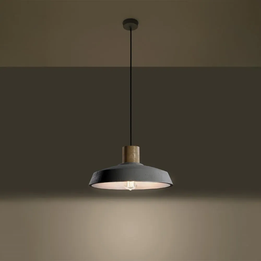 Illustration numéro 3 du produit Lampe suspendue grise H 115