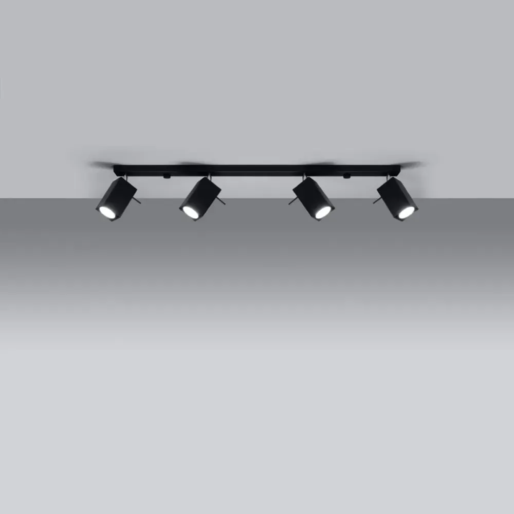 Illustration numéro 3 du produit Plafonnier acier noir H 16 cm