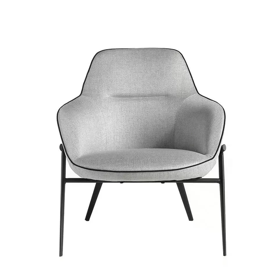 Illustration numéro 3 du produit Fauteuil Confident en tissu gris