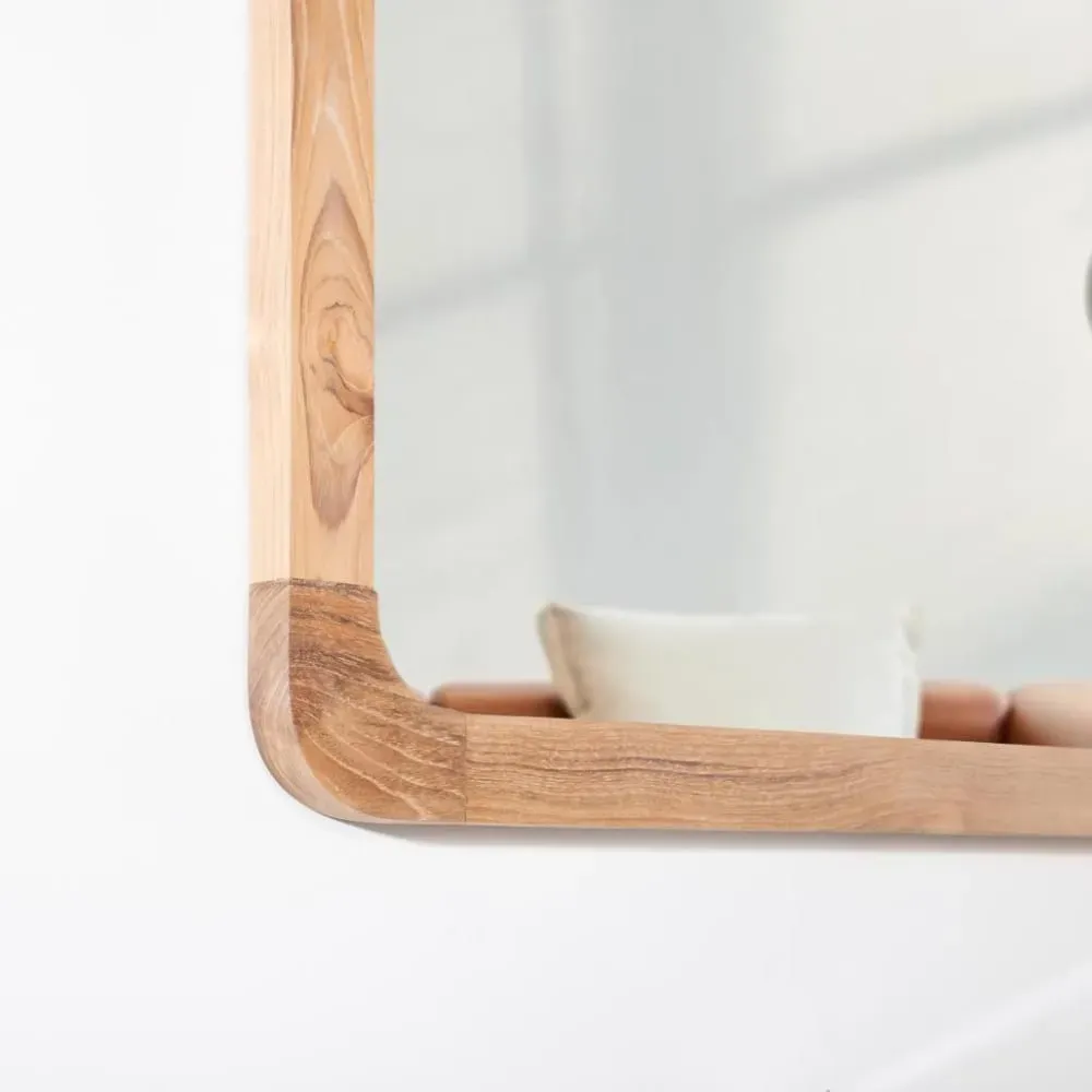 Illustration numéro 3 du produit Grand miroir teck 120 x 70