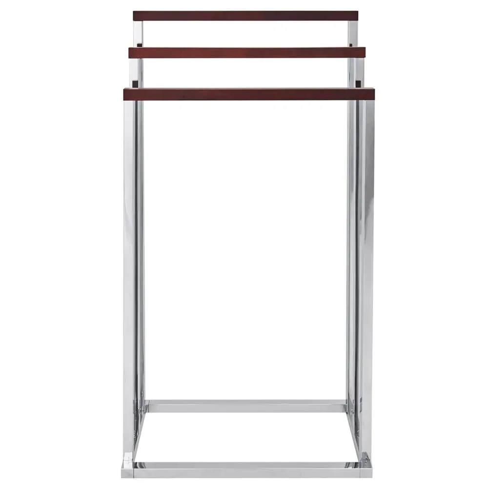 Illustration numéro 3 du produit Porte-serviettes métal argenté