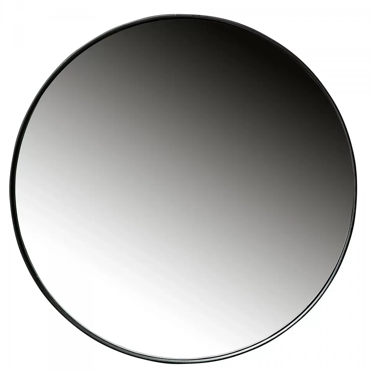 Illustration numéro 3 du produit Miroir rond en métal noir