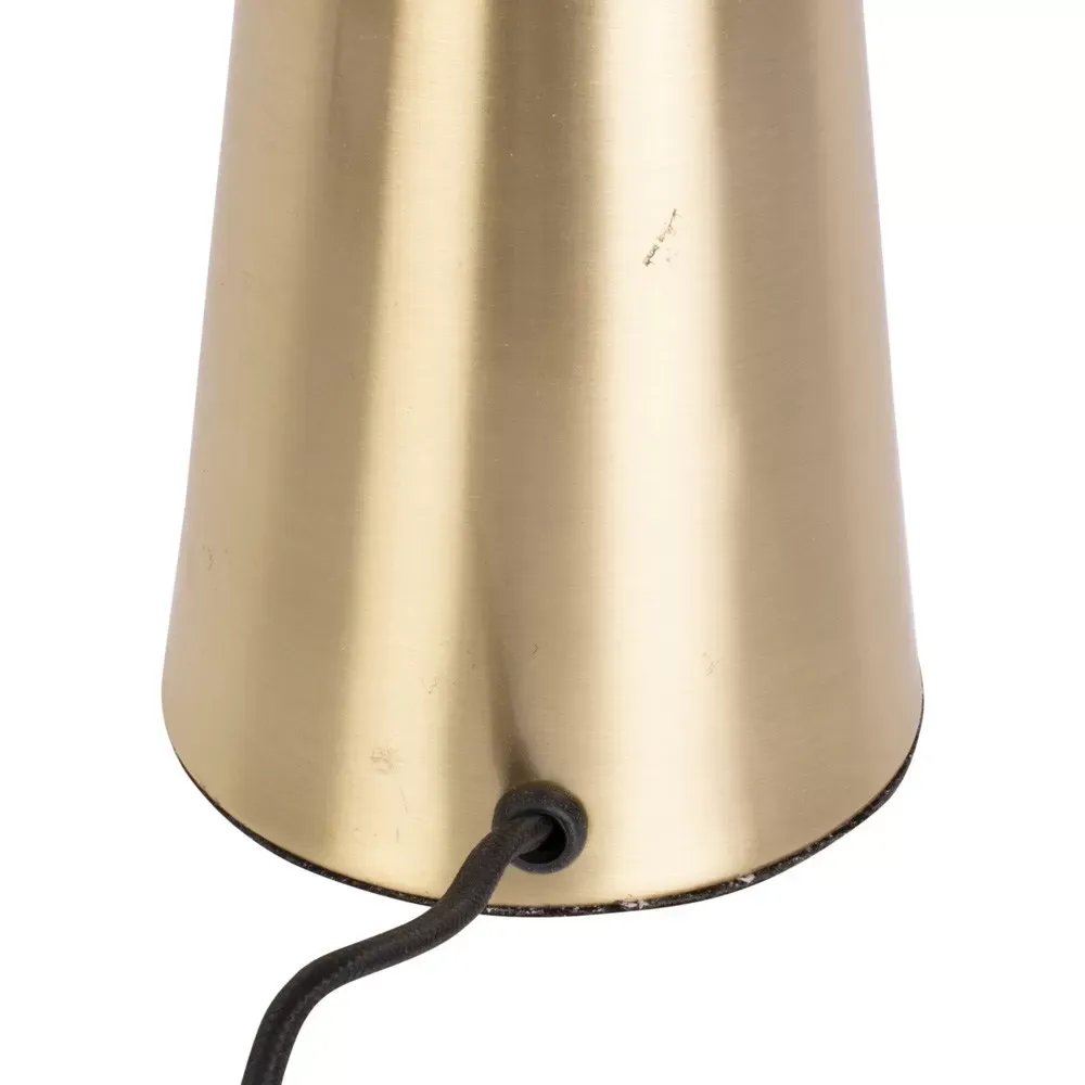 Illustration numéro 3 du produit Lampe de Table fer couleur or Ø30x51cm