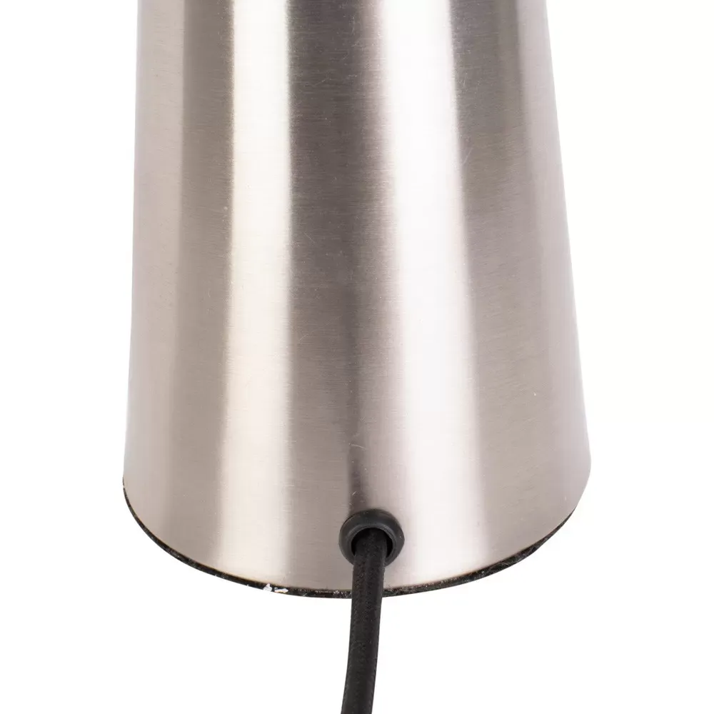 Illustration numéro 3 du produit Lampe de Table fer nickel Ø30x51cm