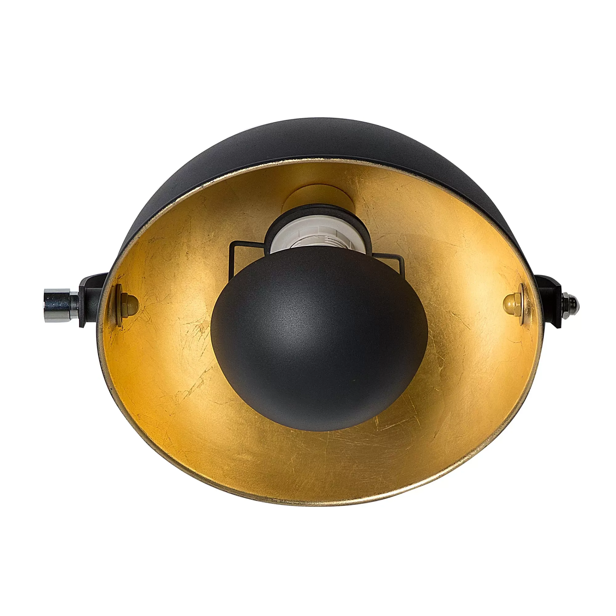 Illustration numéro 3 du produit Lampe murale noire et dorée