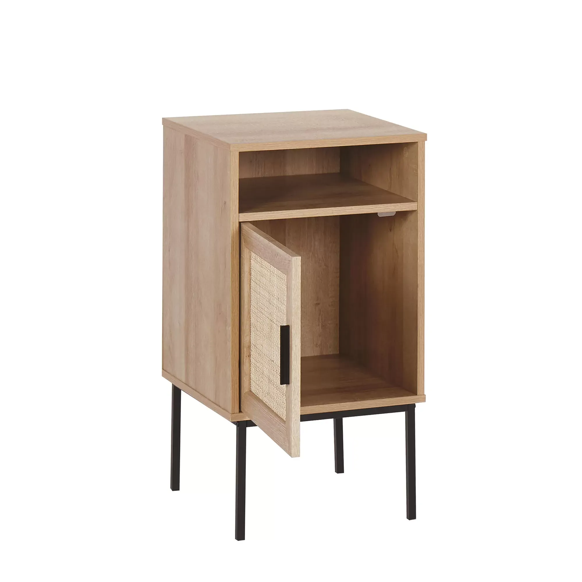 Illustration numéro 3 du produit Table de chevet marron clair