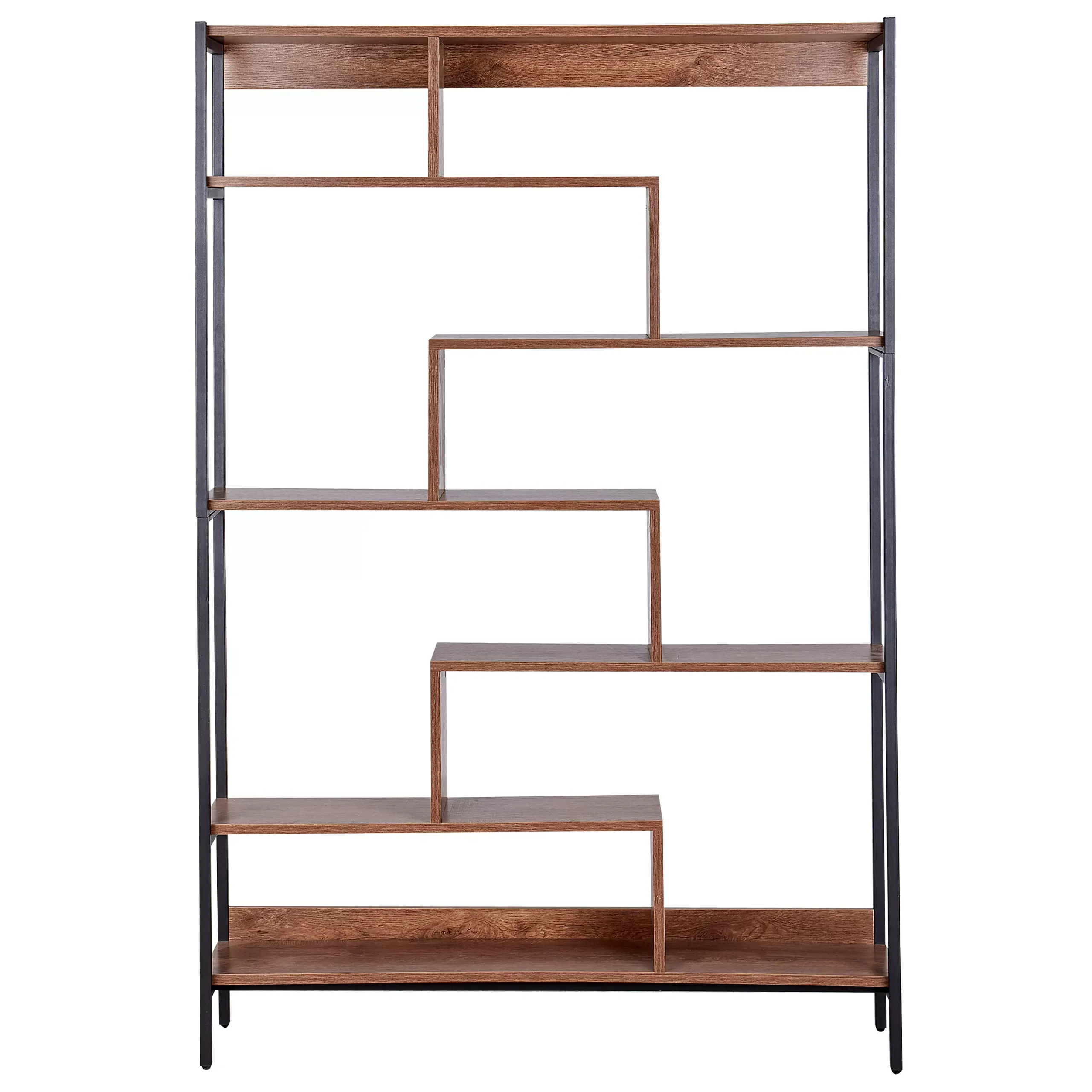 Illustration numéro 3 du produit Bibliothèque 6 étagères 180 cm marron