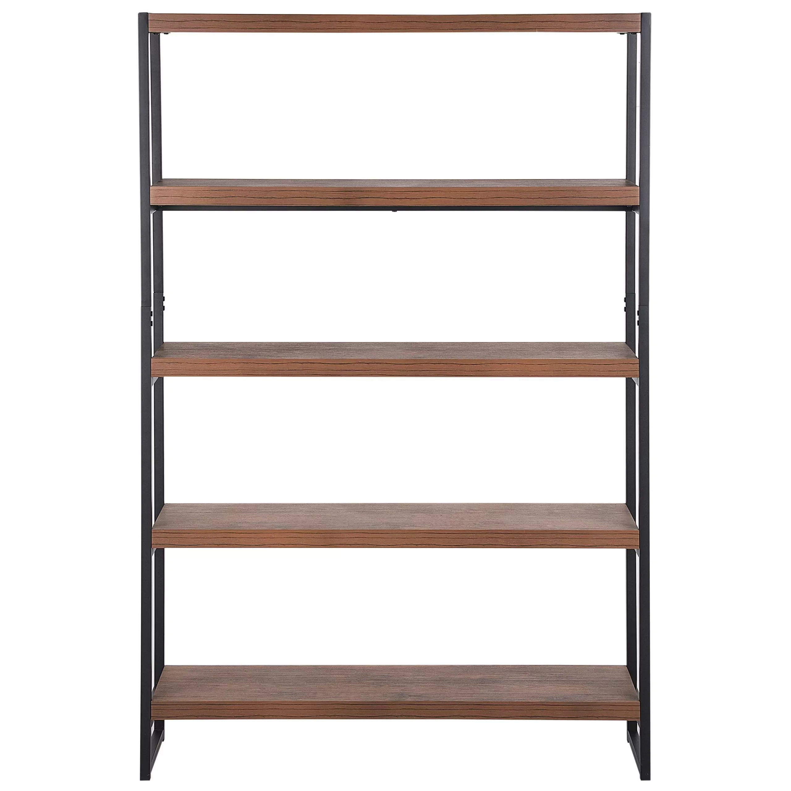 Illustration numéro 3 du produit Bibliothèque 4 étagères 155 cm marron foncé