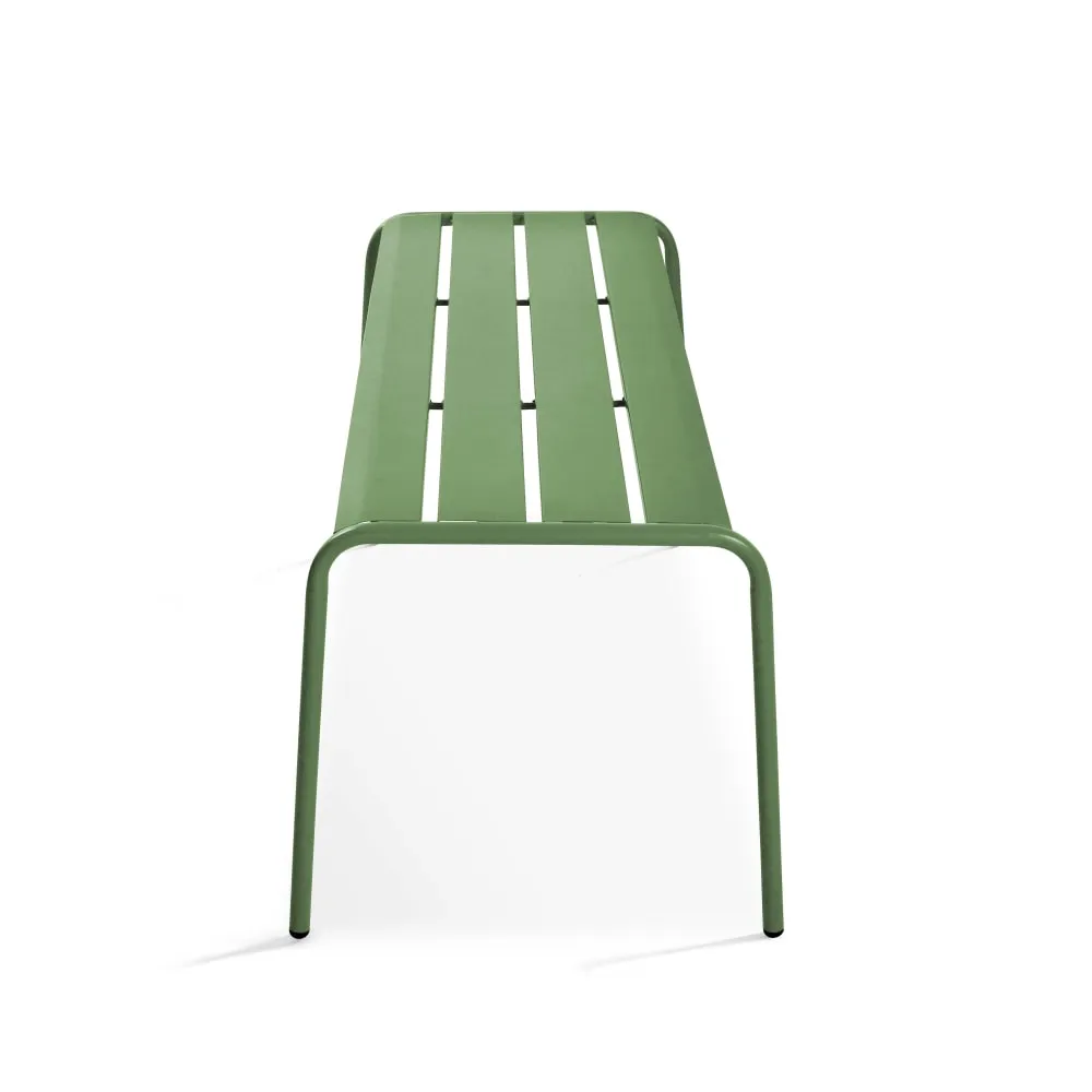 Illustration numéro 3 du produit Banc de jardin en acier vert cactus