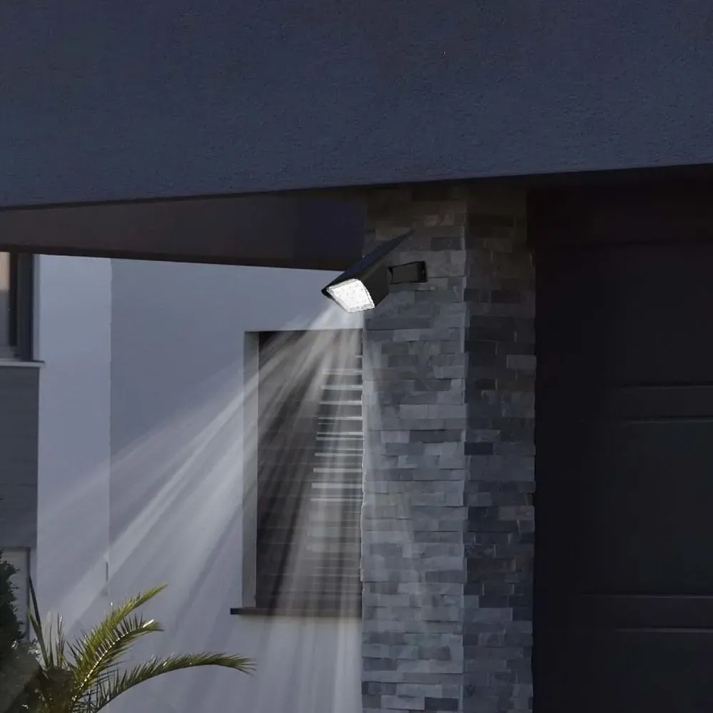 Illustration numéro 3 du produit Lot de 2 spots solaires Plastique Noir 250LM