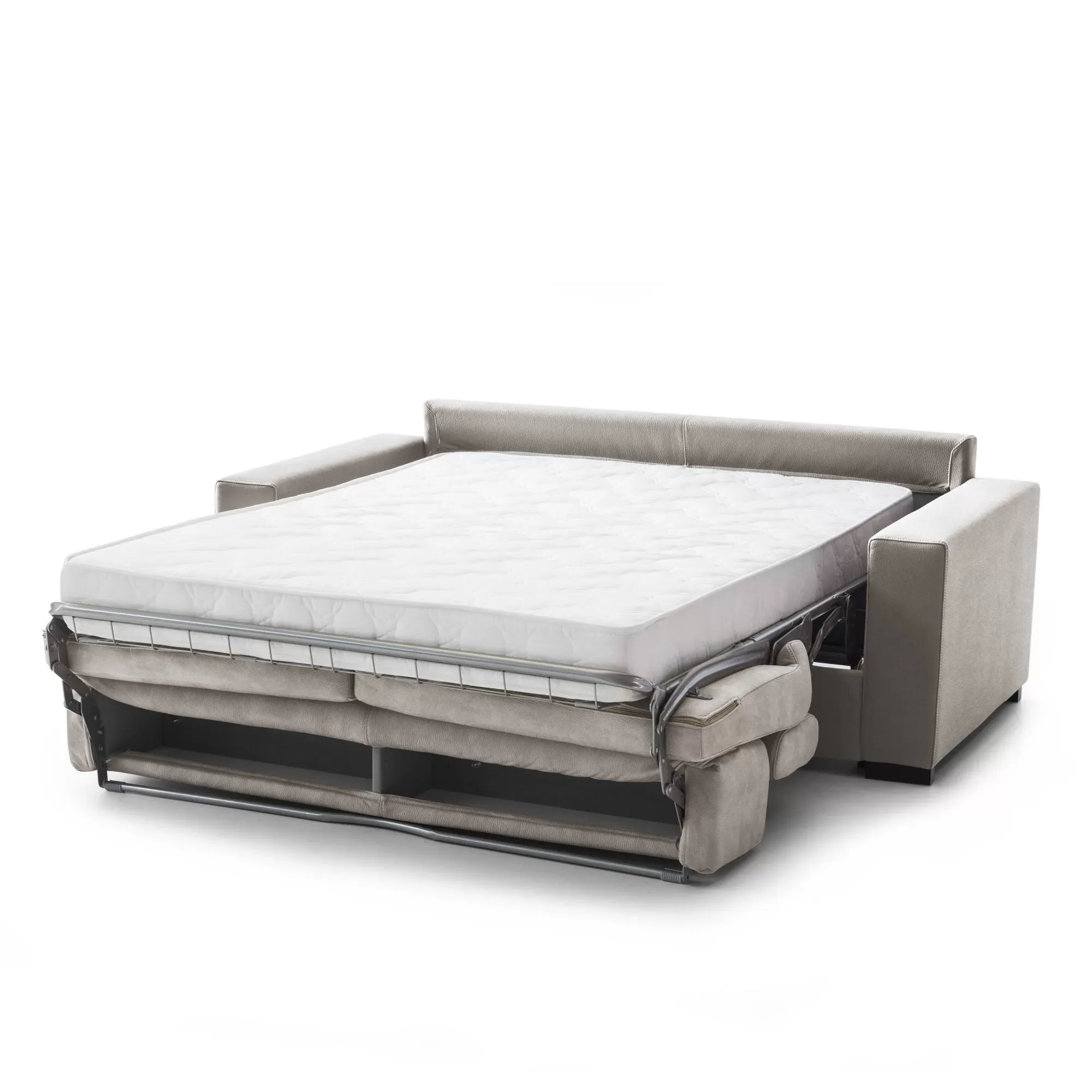 Illustration numéro 3 du produit Canapé lit 2 places en tissu tourterelle 180x95 cm