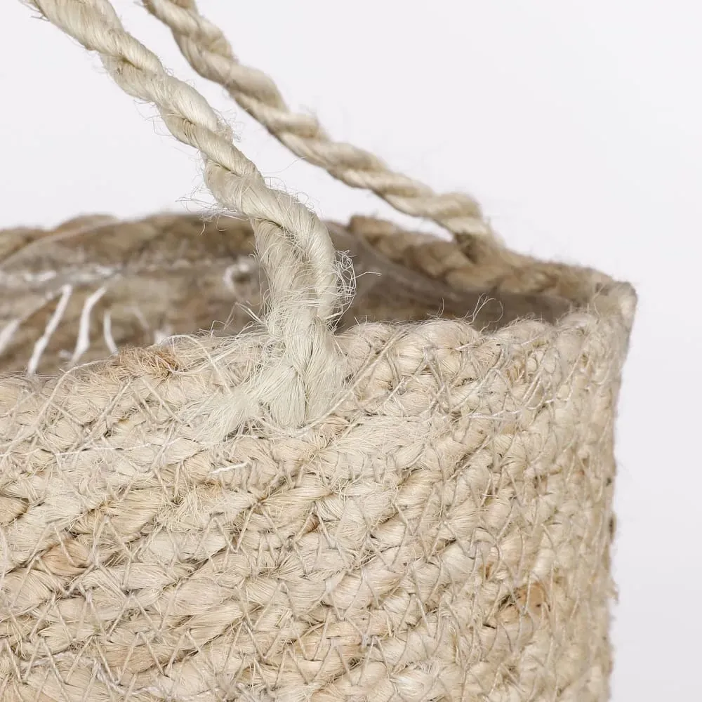 Illustration numéro 3 du produit Mica Decorations Atlantic panier suspendre creme set de 2 - h16xd16cm