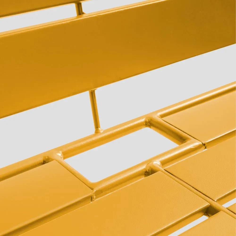 Illustration numéro 3 du produit Canapé de jardin en métal jaune