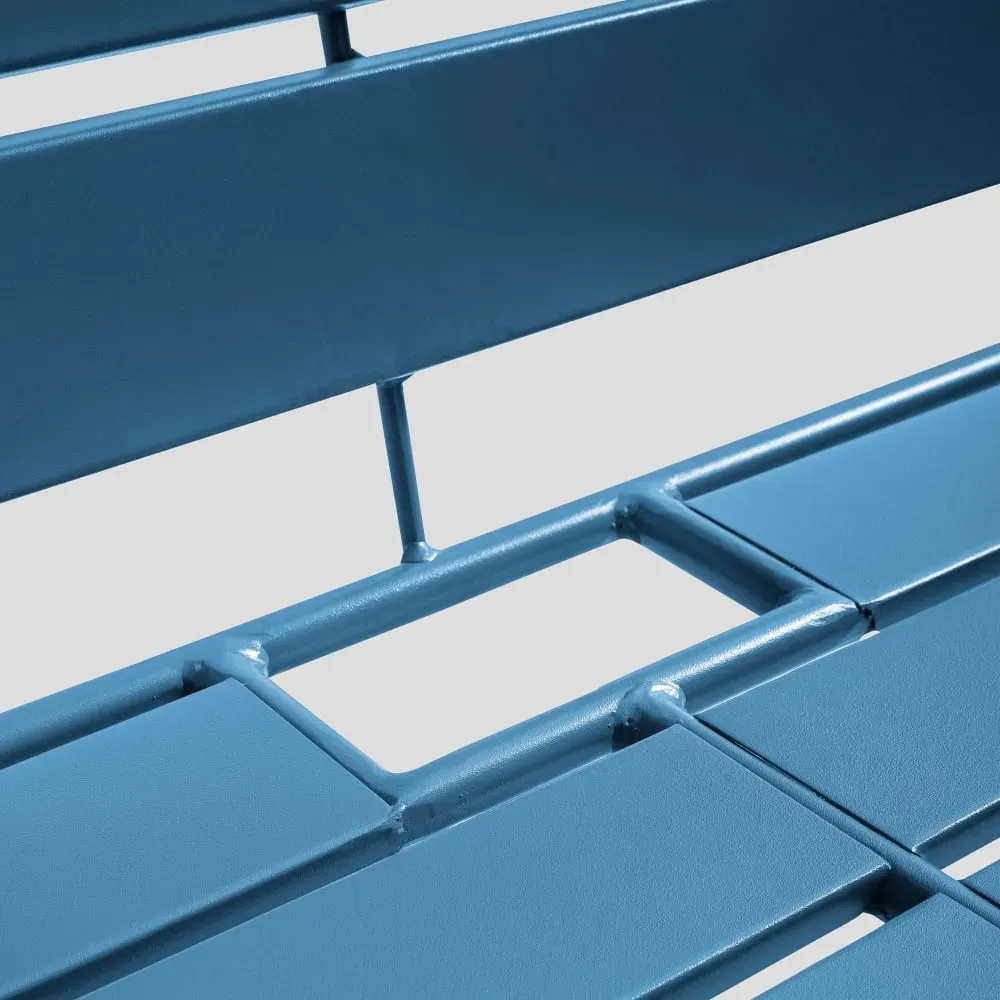 Illustration numéro 3 du produit Canapé de jardin en métal bleu pacific