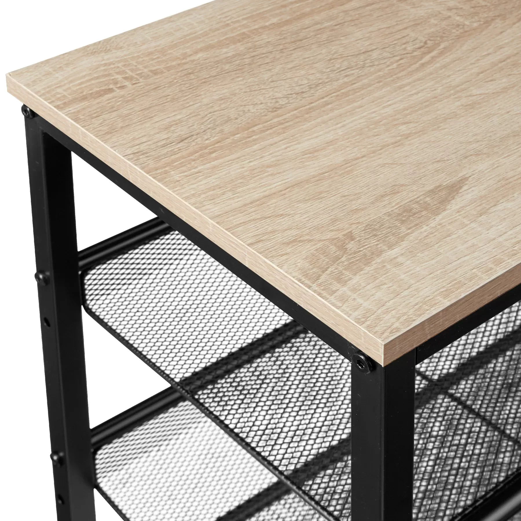 Illustration numéro 3 du produit Étagère à chaussures Style industriel 755x305x855cm Bois clair