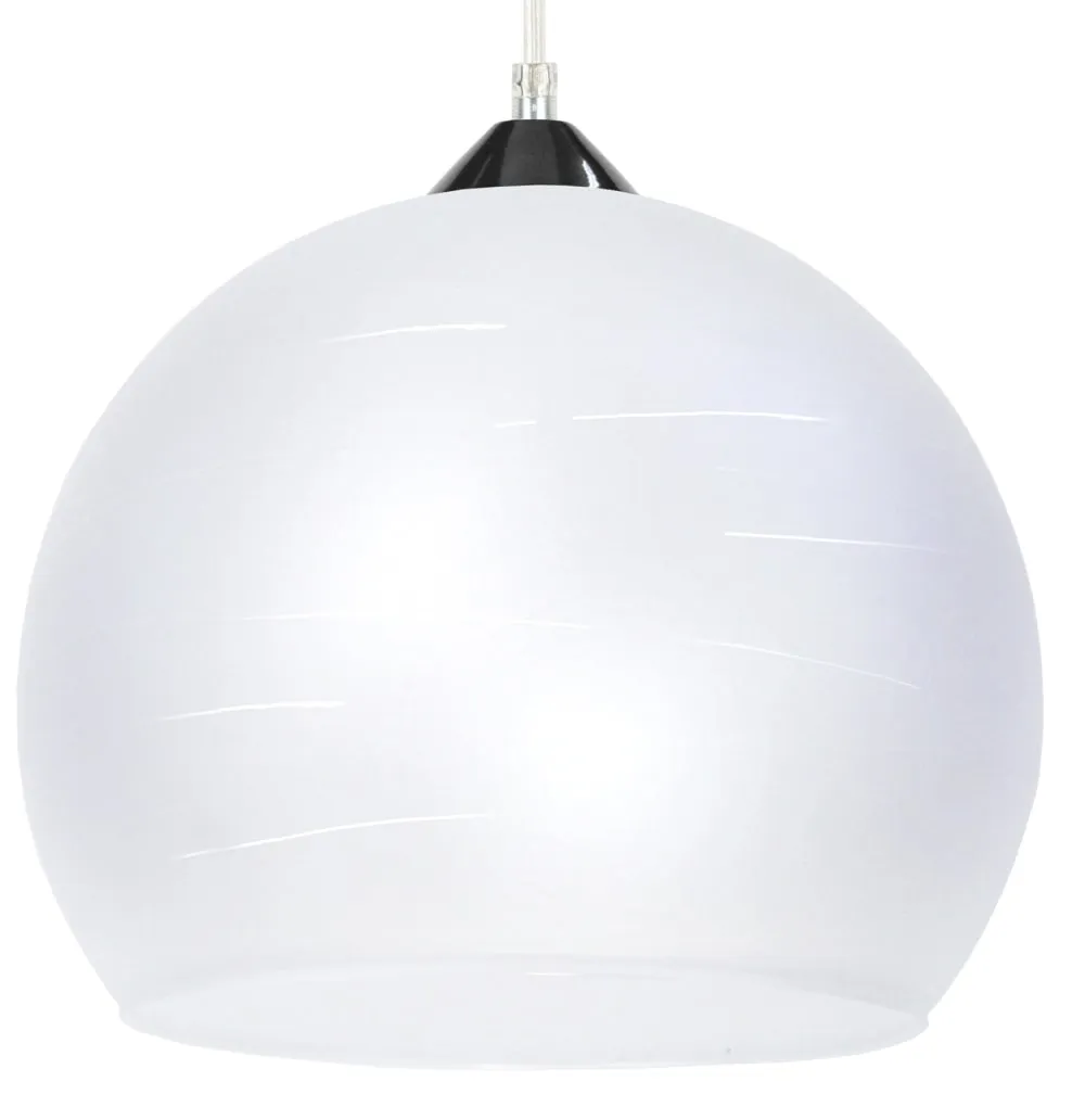 Illustration numéro 3 du produit Suspension métal H90cm noir;Abat-jour: satiné