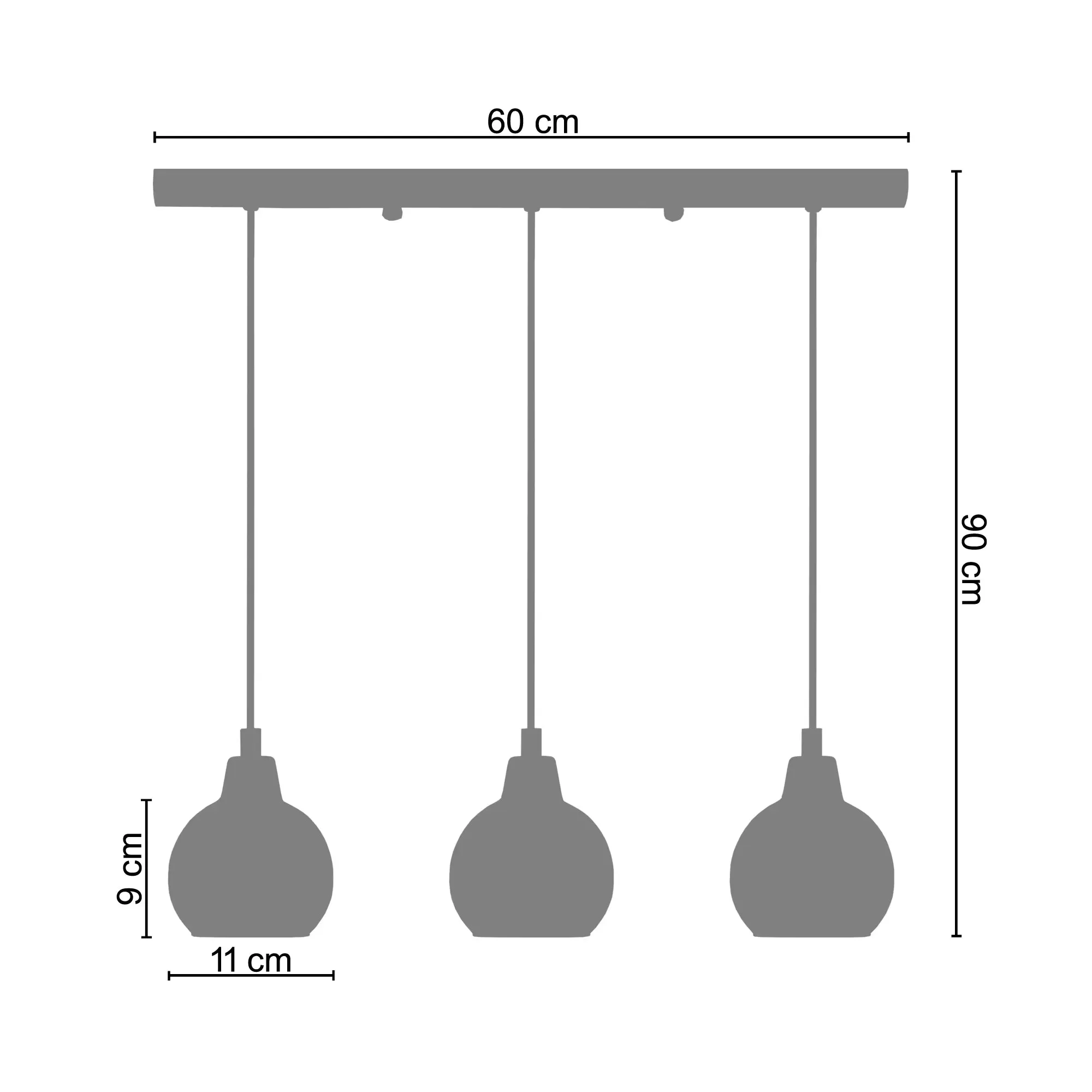Illustration numéro 3 du produit Suspension métal noir