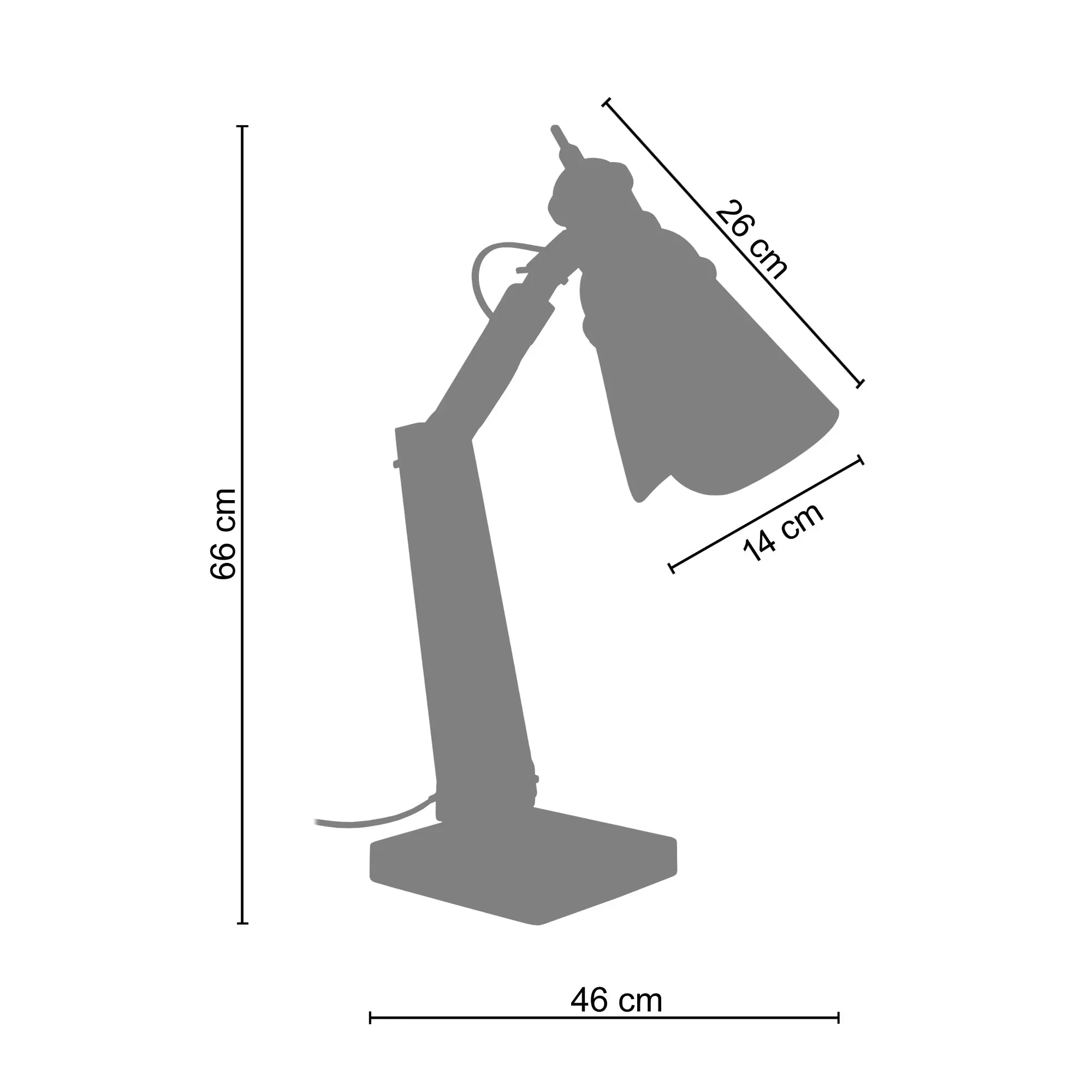 Illustration numéro 3 du produit Lampes à poser bureau bois,naturel,H66xD46xP15 cm