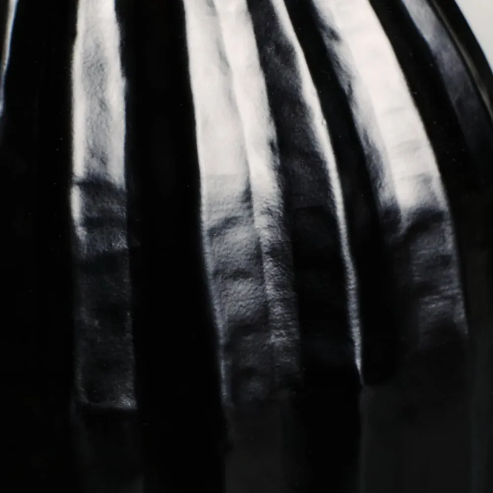 Illustration numéro 3 du produit Vase décoratif en fer noir H37