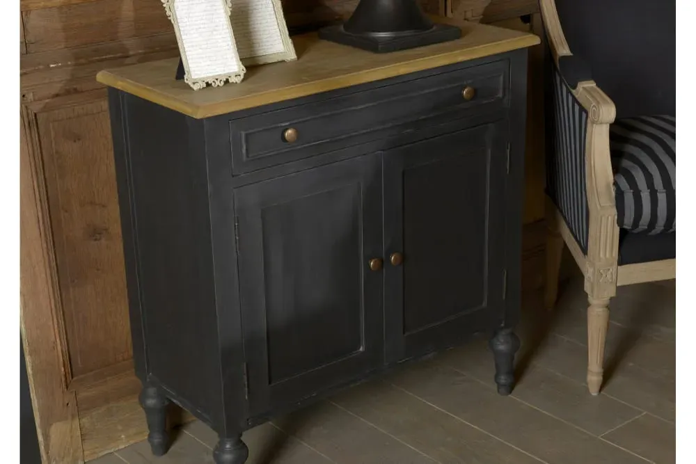 Illustration numéro 3 du produit Buffet en bois 2 portes 1 tiroir