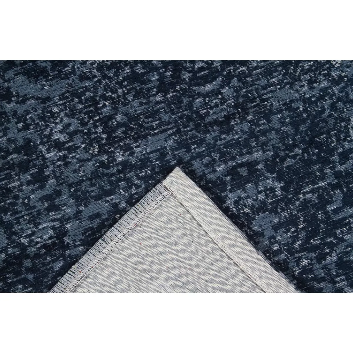 Illustration numéro 3 du produit Tapis de salon en coton bleu 80x150 cm