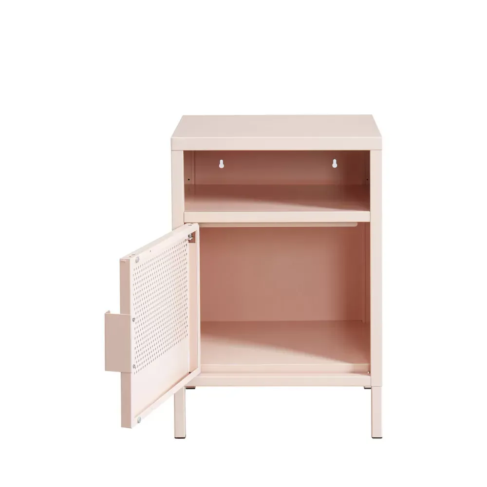 Illustration numéro 3 du produit Table de chevet métal rose blush 40cm