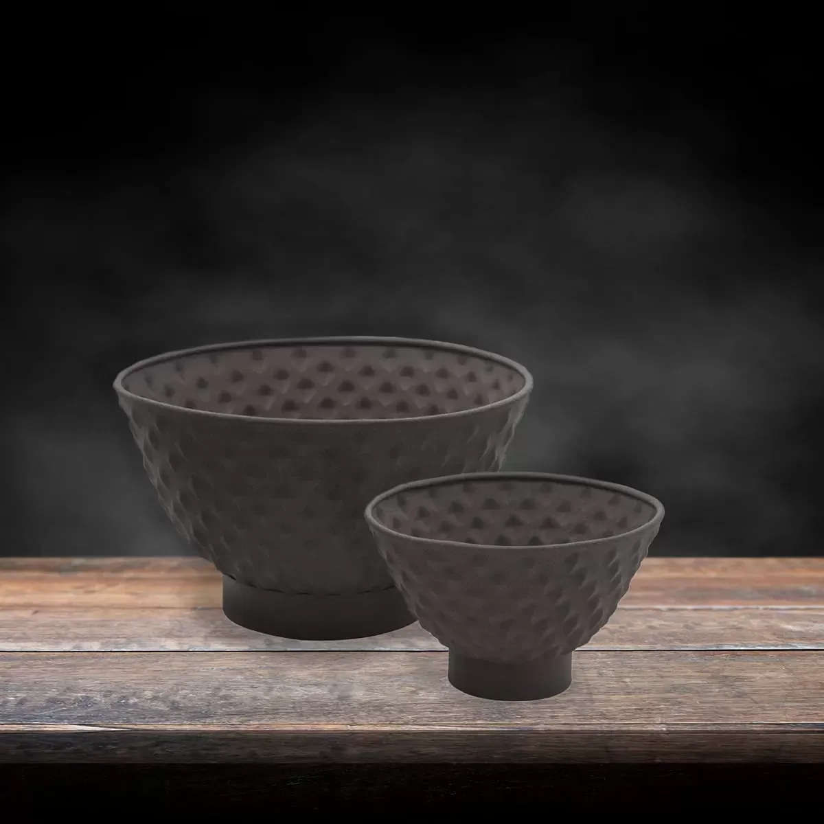 Illustration numéro 3 du produit Set de 2 cache-pots décoratifs en fer D35