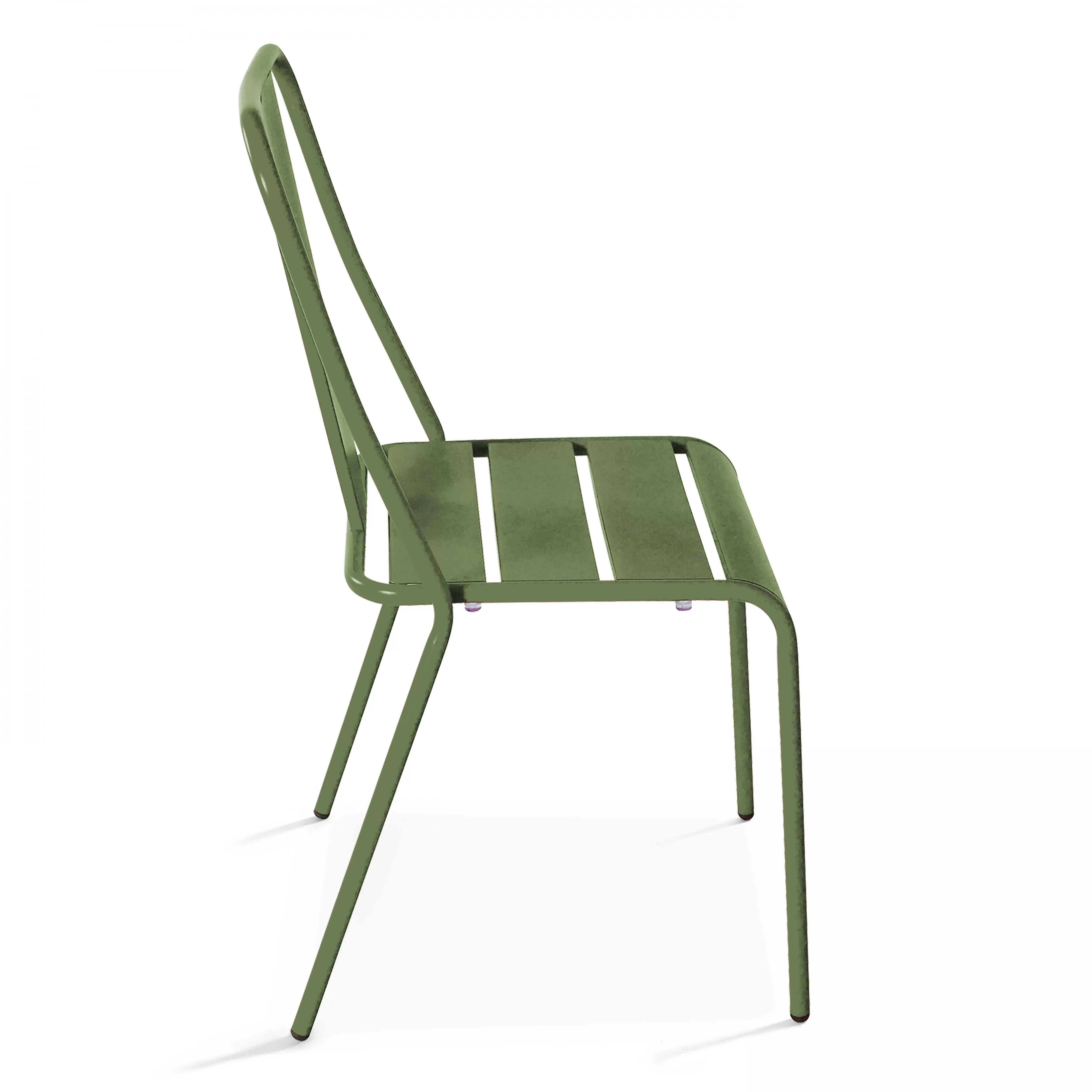 Illustration numéro 3 du produit Chaise en métal bistrot vert cactus