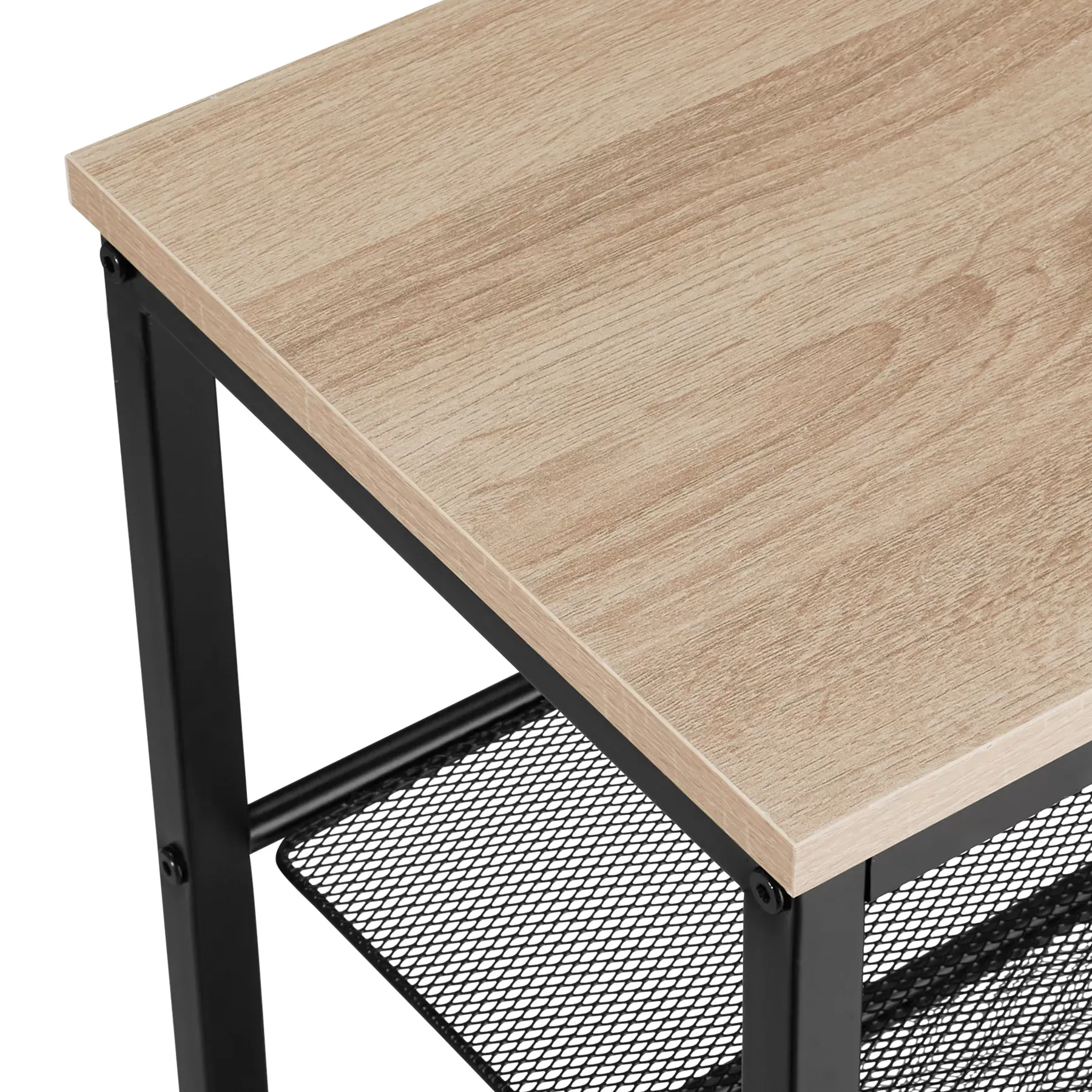 Illustration numéro 3 du produit Étagère à chaussures Style industriel 100 x 305 x 93 cm Bois clair