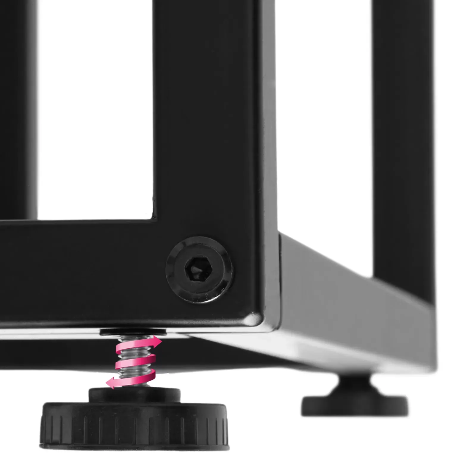 Illustration numéro 3 du produit Table d'appoint Style industriel 55 x 36,5 x 60 cm bois foncé