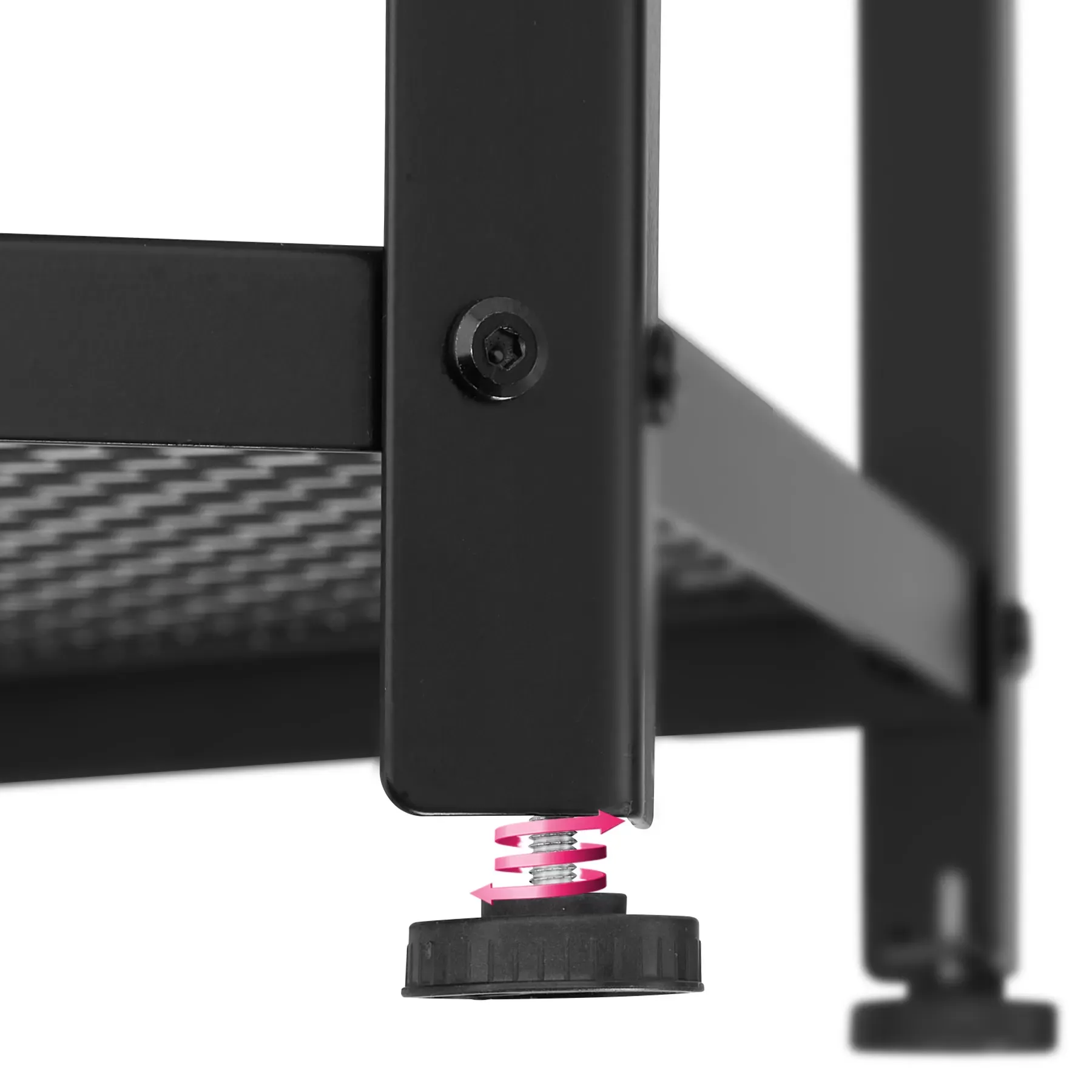 Illustration numéro 3 du produit Table basse de salon hexagonal avec étagère grillagée bois clair