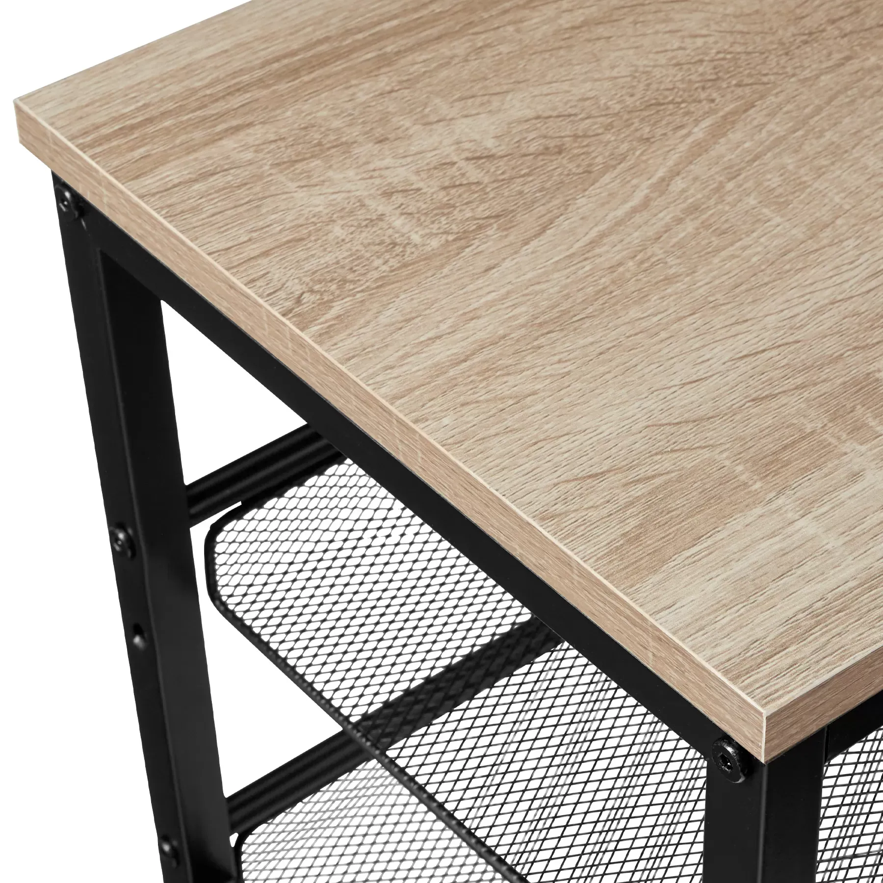 Illustration numéro 3 du produit Étagère à chaussures Style industriel 755 x 305 x 455 cm Bois clair