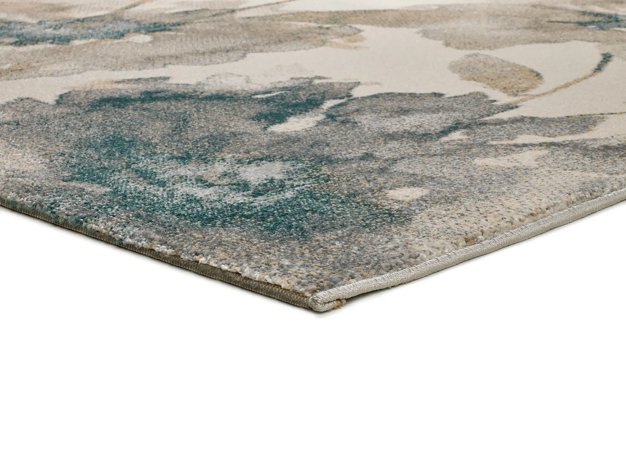 Illustration numéro 3 du produit Tapis floral beige/bleu/gris 160x230 cm