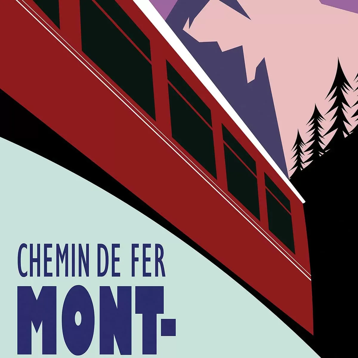 Illustration numéro 3 du produit Tableau terminus Chamonix 4810m imprimé sur toile 60x90 cm