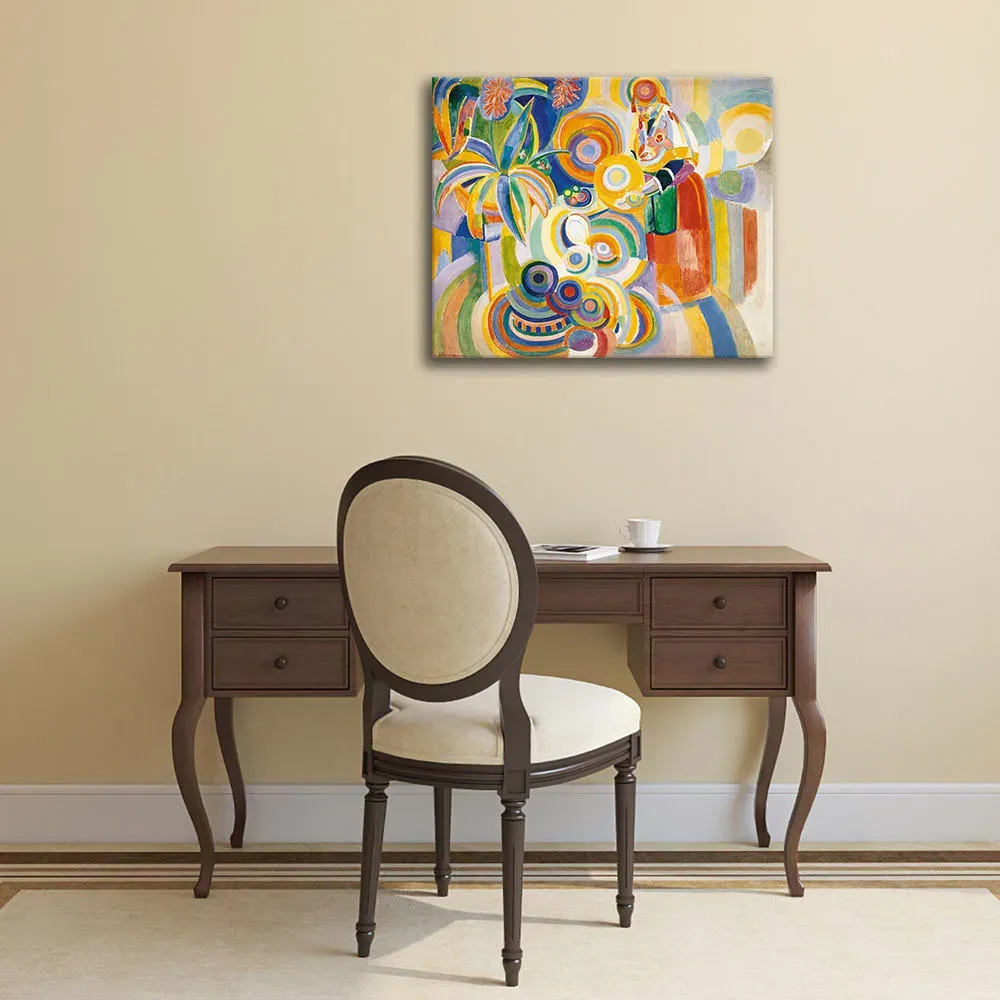 Illustration numéro 3 du produit Tableau - La Grande Portugaise Robert Delaunay 55x60cm