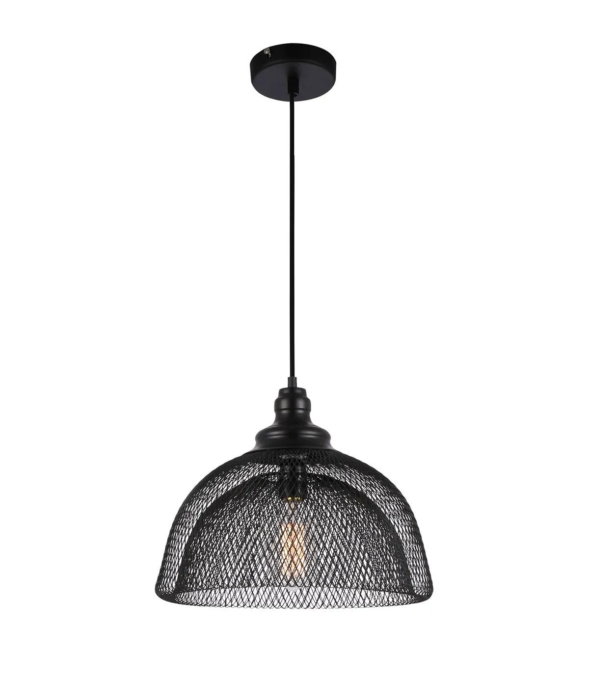 Illustration numéro 3 du produit suspension en métal noir, d. 35 cm